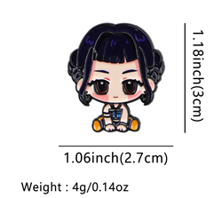 KDH K-pop inspired Metal brooch pins Badges: NR90354