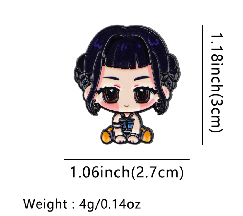 KDH K-pop inspired Metal brooch pins Badges: NR9453