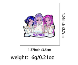 KDH K-pop inspired Metal brooch pins Badges: NR9452