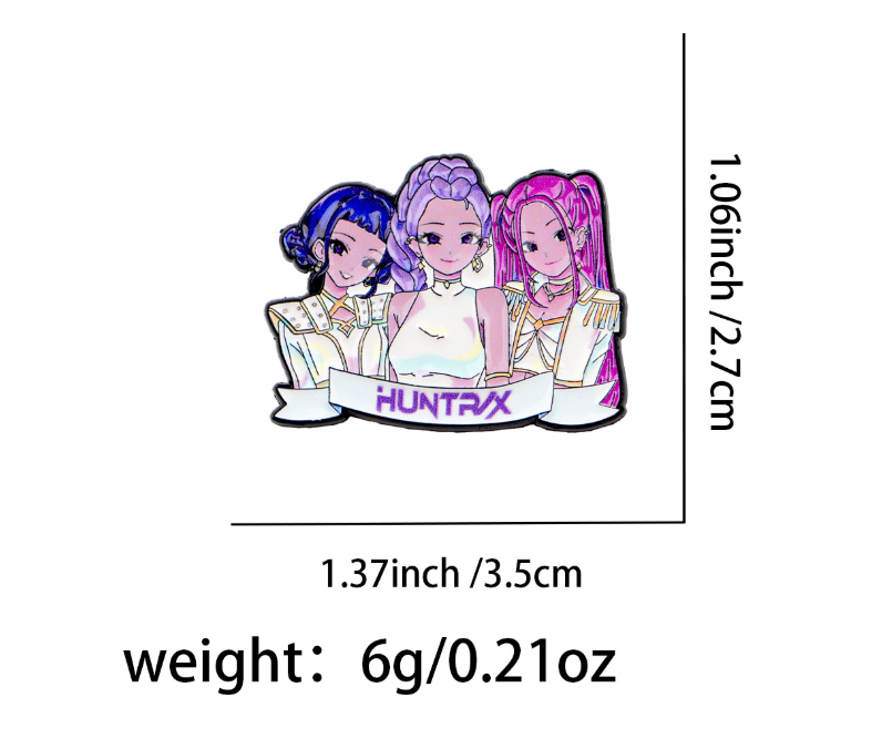 KDH K-pop inspired Metal brooch pins Badges: NR12491