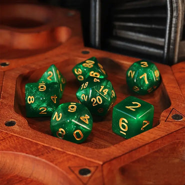 Acrylic Dice Set Starry Sky Green (DCPHAC18)