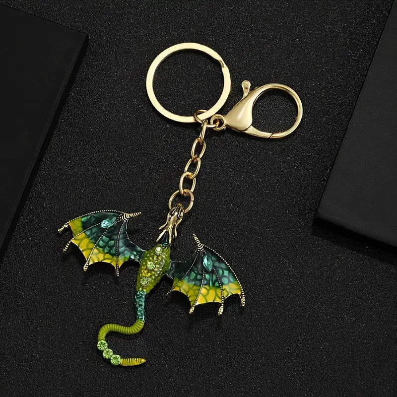 Keychain Dragon Green and Yellow (KCDRGB1)