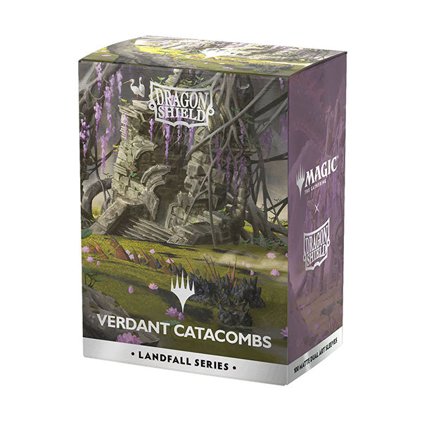 Dragon Shield Sleeves: Standard DUAL- Matte 'MTG Landfall Series- Verdant Catacombs' Art