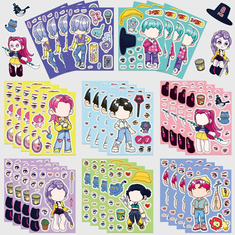 KDH K-pop inspired DIY Puzzle Sticker-8sheets