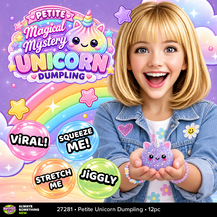 Fun Doh Petite Unicorn Dumpling Squishy Toy - 12/Display: Wholesale Price