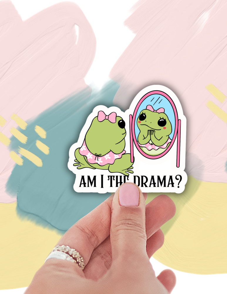 Funny frog sticker,cute,sarcastic,laptop decal,gift ideas