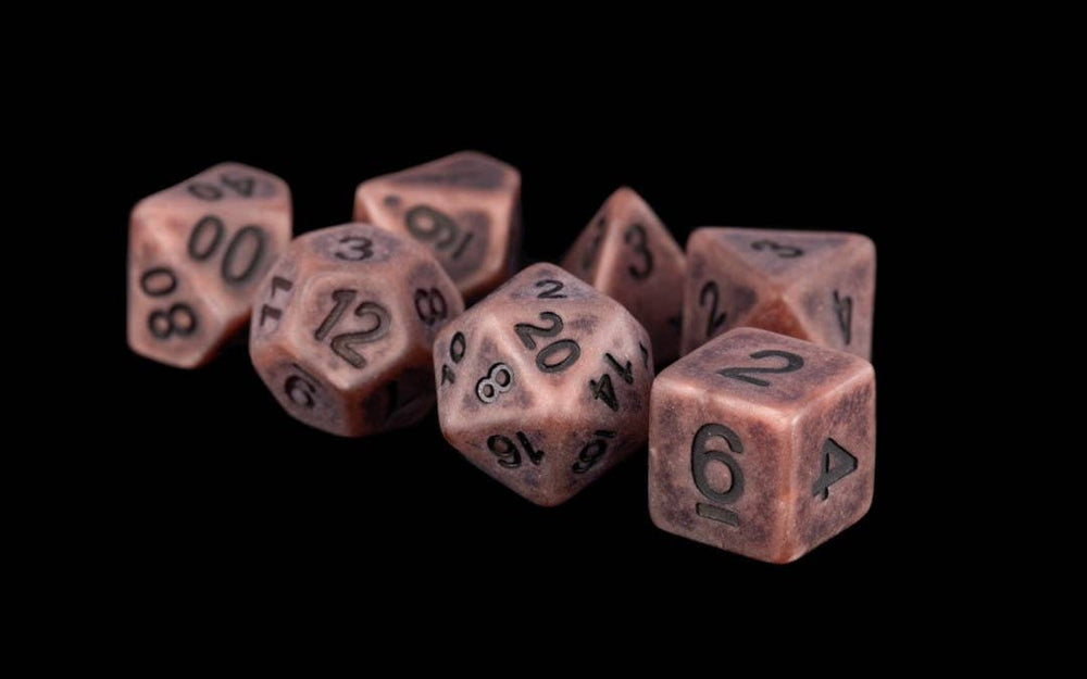 16mm Resin Polyhedral Dice Set - Colorful 18 Colors: Translucent Rainbow