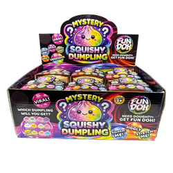Fun Doh Mystery Dumpling Squishies | 12-Piece Retail Display: Wholesale Price