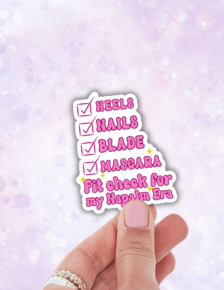 Cute k pop inspired sticker,kawaii demon decals for laptop