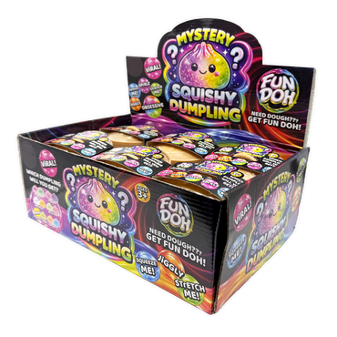 Fun Doh Mystery Dumpling Squishies | 12-Piece Retail Display: Wholesale Price