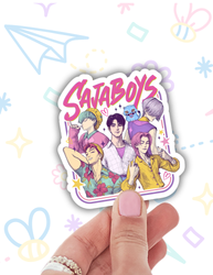 K pop band sticker, k pop trendy stickers, laptop decals