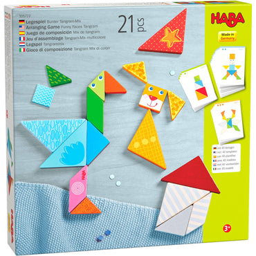 Arranging Game Funny Faces Tangram