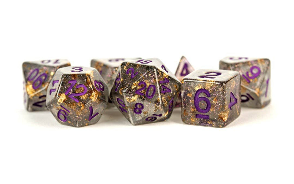 16mm Resin Polyhedral Dice Set - Colorful 18 Colors: Translucent Rainbow