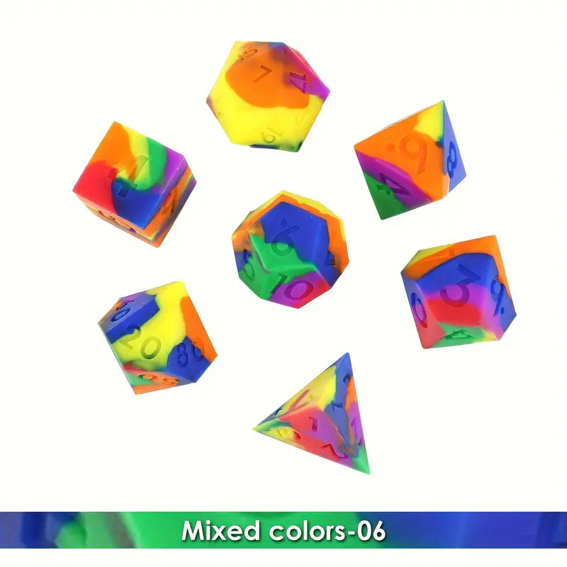 Silicone Rainbow Dice (DCPHSI1)