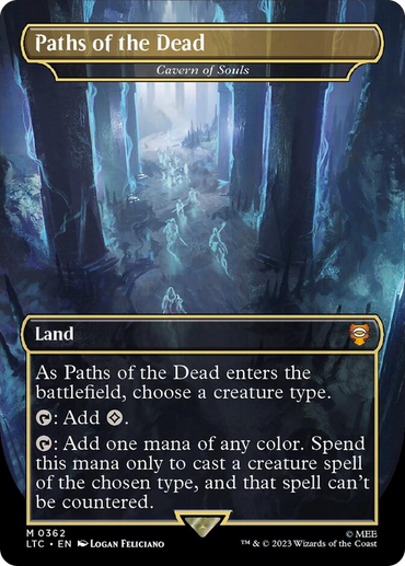 Paths of the Dead - Cavern of Souls (Borderless) [The Lord of the Rings: Tales of Middle-Earth Commander]