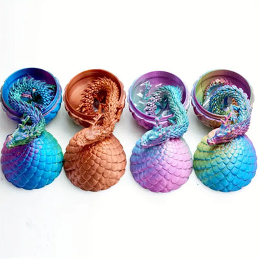 3D Printed Dragon Egg with Dragon inside (KTTYDE1)