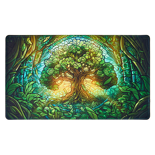Playmat: Stained Glass- Mythical Forest (24