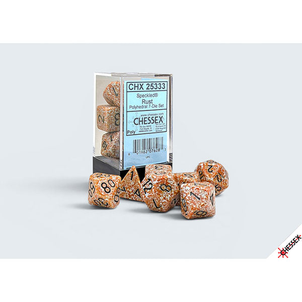RPG Dice Set 7-Die Set Speckled Dice: Rust (CHX25333)