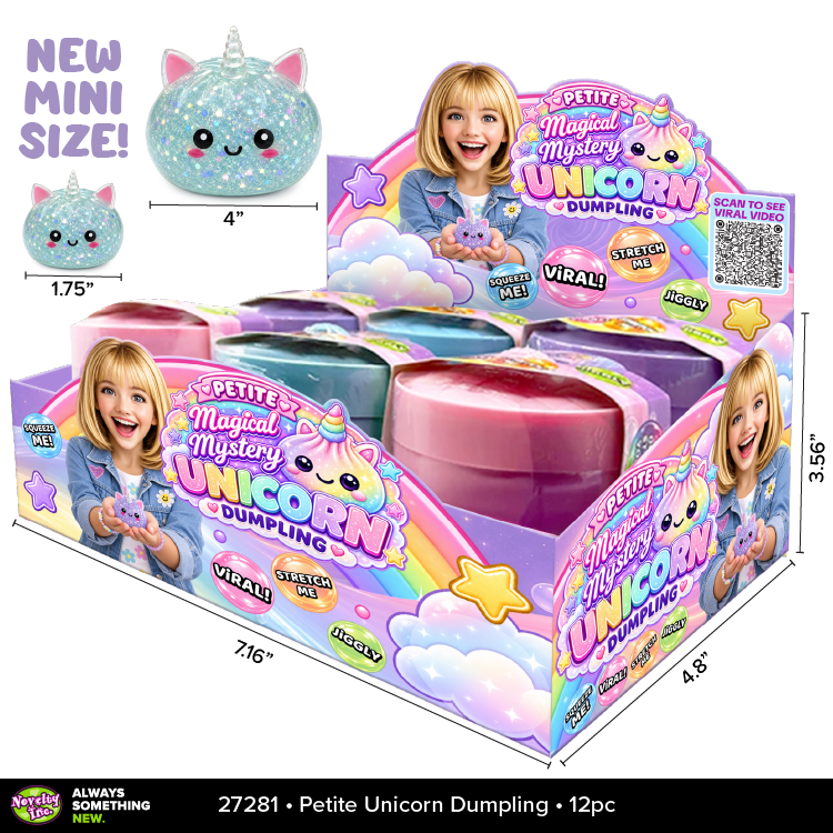 Fun Doh Petite Unicorn Dumpling Squishy Toy - 12/Display: Wholesale Price