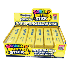 Fun Doh 6" Butter Stick Slow Rise Fidget Toy - 12/Display: Wholesale Price