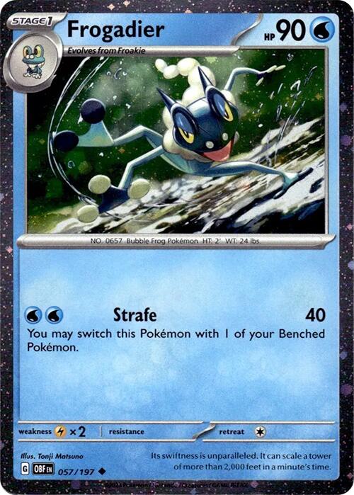 Frogadier (057/197) (Cosmos Holo) [Scarlet & Violet: Obsidian Flames]