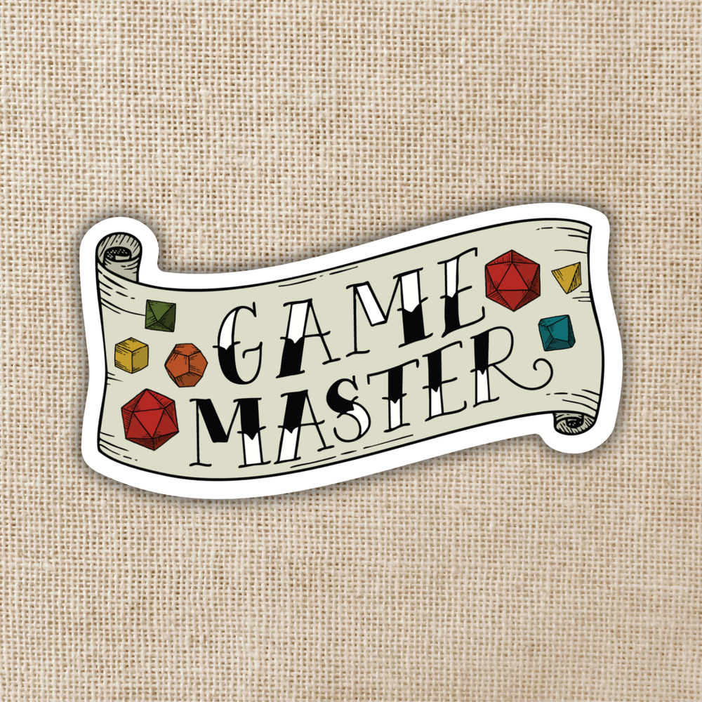 Game Master Banner Sticker