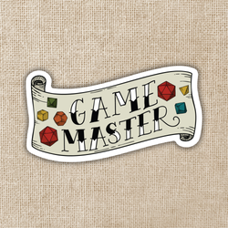 Game Master Banner Sticker
