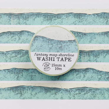 Fantasy Shoreline Washi Tape - Mapmaker Series