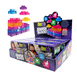 Fun Doh Squish Blocks Building Fidget Sensory Toy- 6/Display: Wholesale Price
