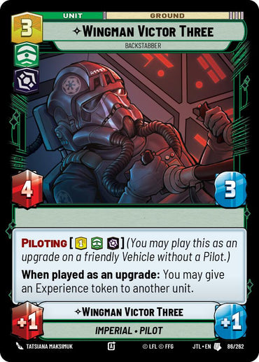 Wingman Victor Three - Backstabber (086/262) (086/257) [Jump to Lightspeed]
