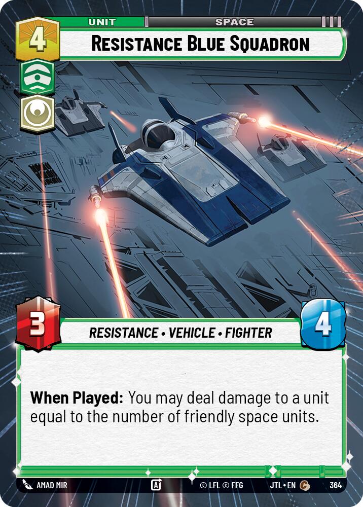 Resistance Blue Squadron (364) (Hyperspace) (364) [Jump to Lightspeed]