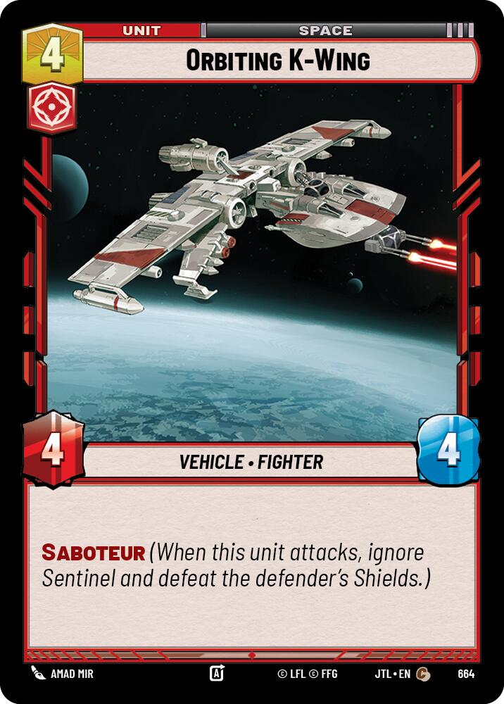 Orbiting K-Wing (664) (664) [Jump to Lightspeed]