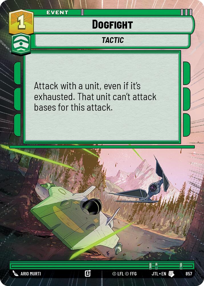 Dogfight (857) (Hyperspace Foil) (857) [Jump to Lightspeed]