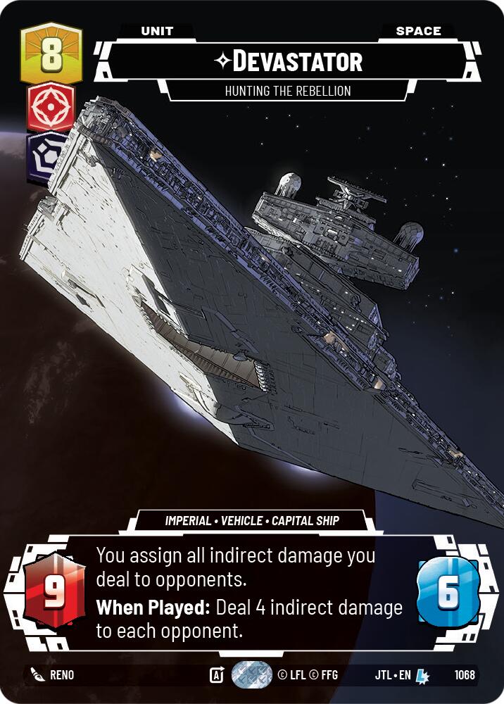 Devastator - Hunting the Rebellion (1068) (Prestige Foil) (1068) [Jump to Lightspeed]