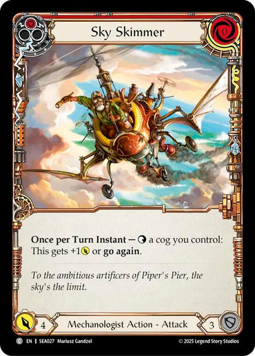 Sky Skimmer (Red) [SEA027] (High Seas)  Rainbow Foil