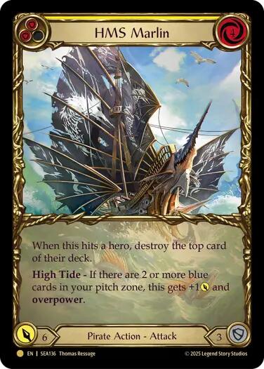 HMS Marlin (Treasure) [SEA136] (High Seas)  Cold Foil