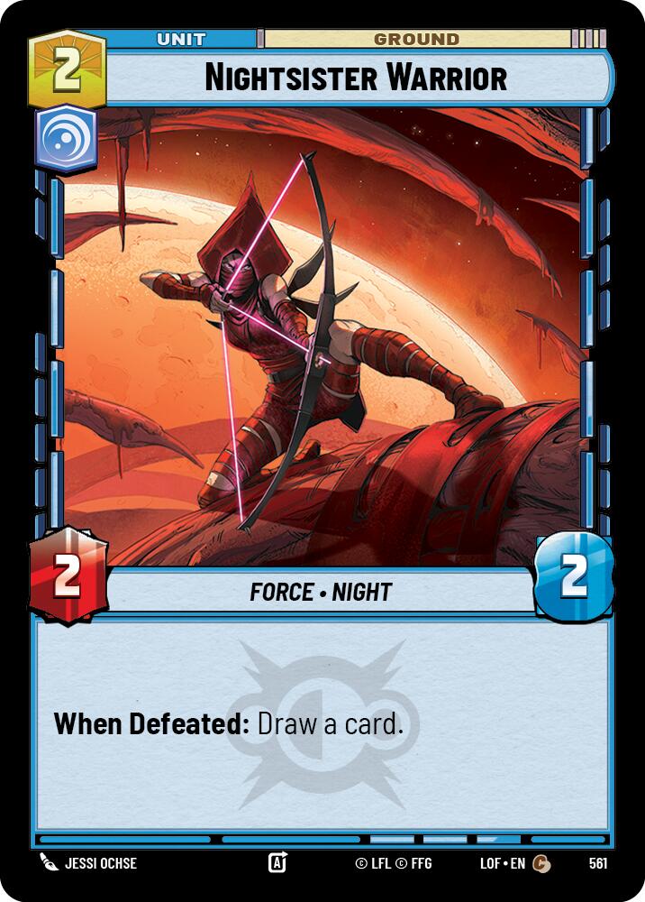 Nightsister Warrior (561) (Foil) (561) [Legends of the Force]