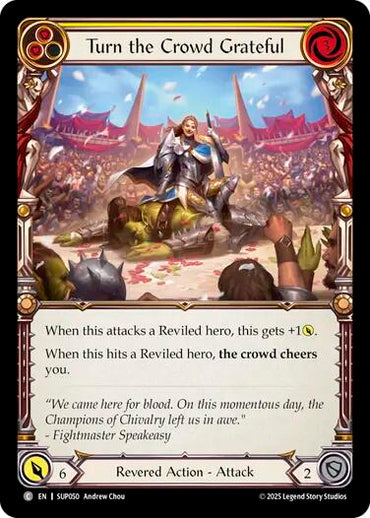 Turn the Crowd Grateful (Yellow) [SUP050] (Super Slam)  Rainbow Foil