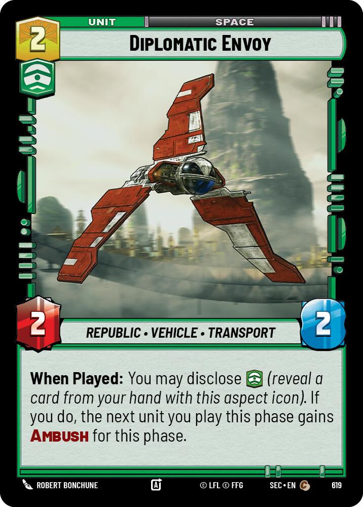 Diplomatic Envoy (619) (Foil) (619) [Secrets of Power]