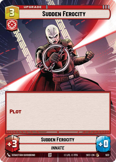 Sudden Ferocity (932) (Hyperspace Foil) (932) [Secrets of Power]
