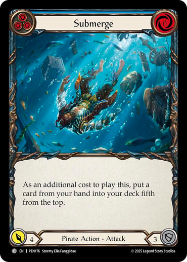 Submerge (Blue) (Rainbow Foil) [PEN176] (Compendium of Rathe)  Rainbow Foil