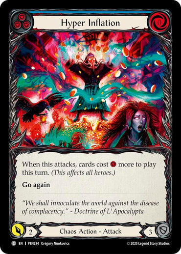 Hyper Inflation (Blue) (Rainbow Foil) [PEN284] (Compendium of Rathe)  Rainbow Foil