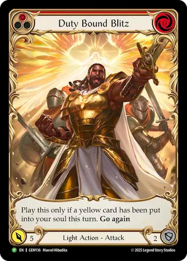 Duty Bound Blitz [GEM136] (GEM Pack 4)  Rainbow Foil