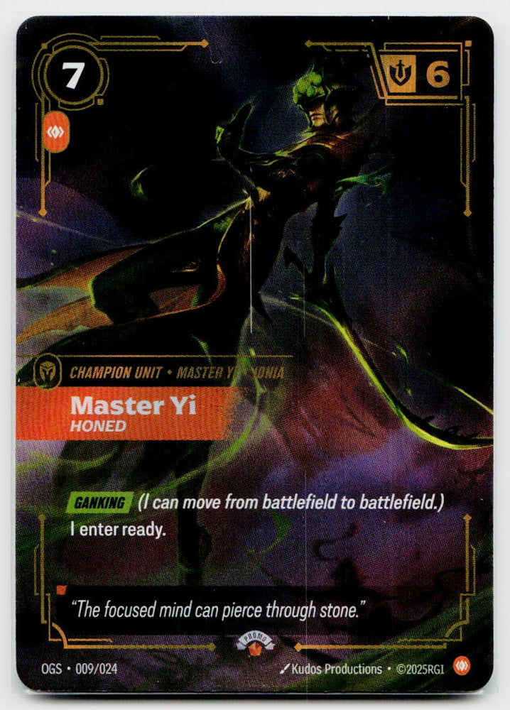 Master Yi, Honed
