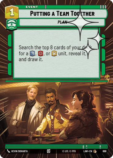 Putting a Team Together (668) (Hyperspace Foil) (668) [A Lawless Time]