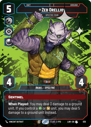Zeb Orellios - Spectre Four (Prestige Foil) (836) (836) [A Lawless Time]