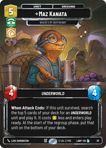 Maz Kanata - Where's My Boyfriend? (26) (Foil) (26) [A Lawless Time: Weekly Play]