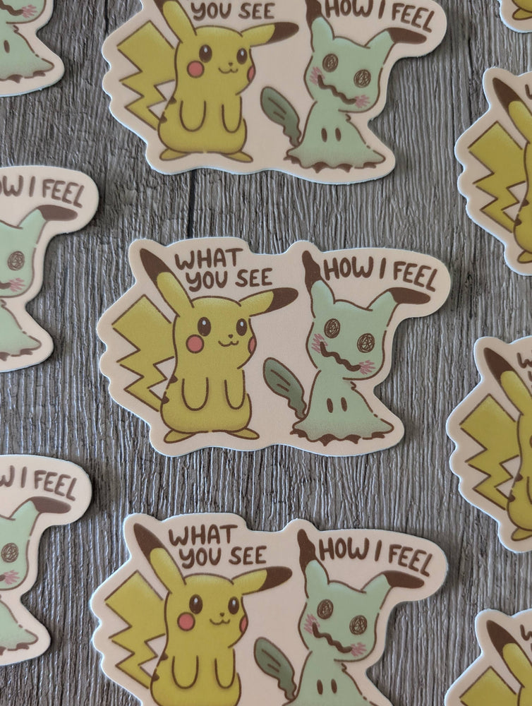 Pikachu Mimikyu Masked - Cute Pokémon Nintendo Vinyl Sticker