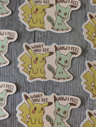 Pikachu Mimikyu Masked - Cute Pokémon Nintendo Vinyl Sticker