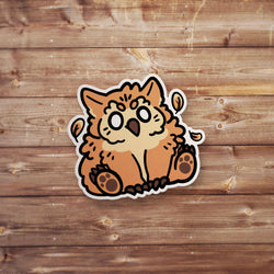 Cute Doodle Owlbear Sticker for Laptops and Gifts